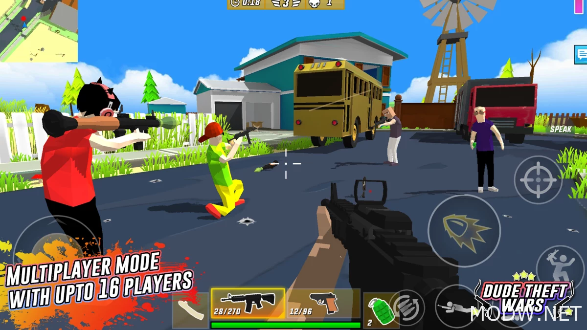 Скачать Dude Theft Wars: Offline games (MOD - Неограниченные деньги)  0.9.0.9c1 APK Бесплатно