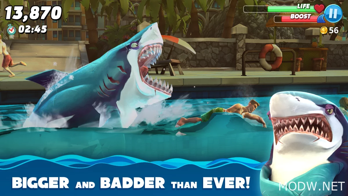 Скачать Hungry Shark World (MOD - Неограниченные деньги) 5.8.1 APK Бесплатно