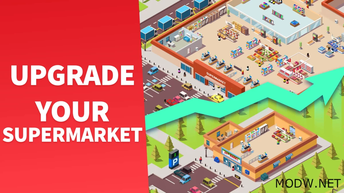 Скачать Idle Supermarket Tycoon - Shop (MOD - Неограниченные деньги) 3.2.6  APK Бесплатно