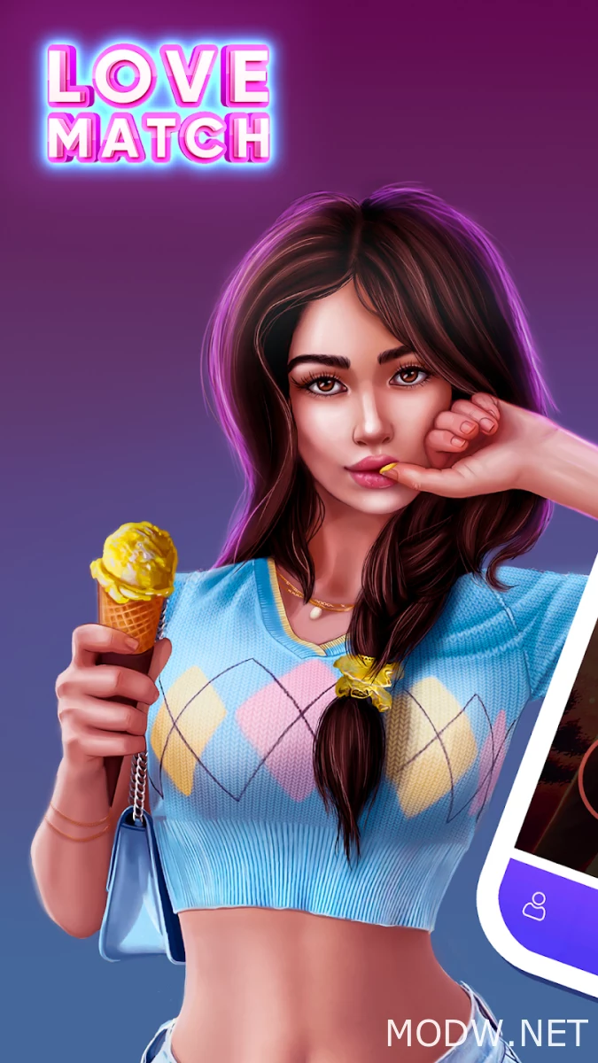 Скачать Lovematch: Любовные Истории (MOD - Неограниченное количество алмазов)  1.3.51 APK Бесплатно