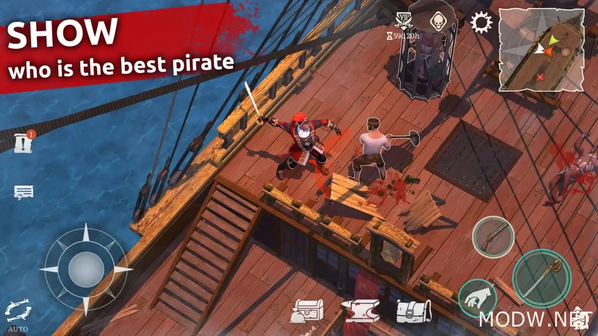 Скачать Mutiny: Pirate Survival RPG (MOD - Режим Бога, Свободное ремесло,  VIP) 0.48.10 APK Бесплатно