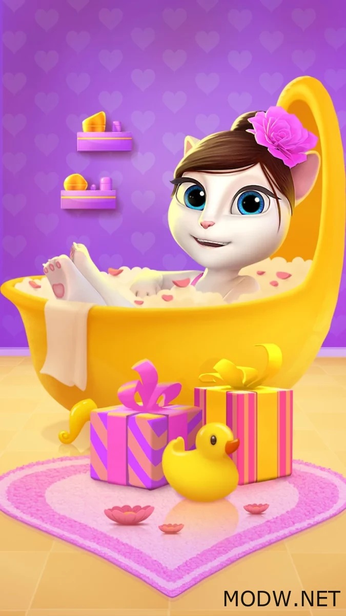 Скачать My Talking Angela (MOD - Неограниченные деньги) 7.0.3.5754 APK  Бесплатно