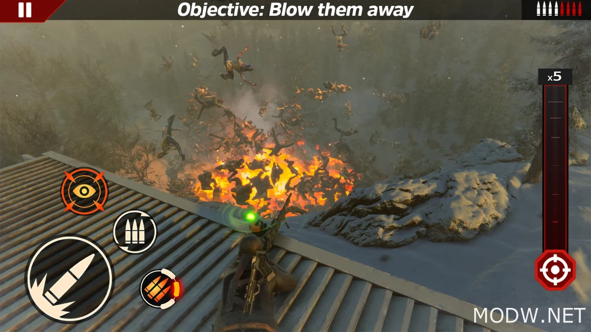 Скачать SNIPER ZOMBIE 3D (MOD - Неограниченные деньги) 2.42.1 APK Бесплатно