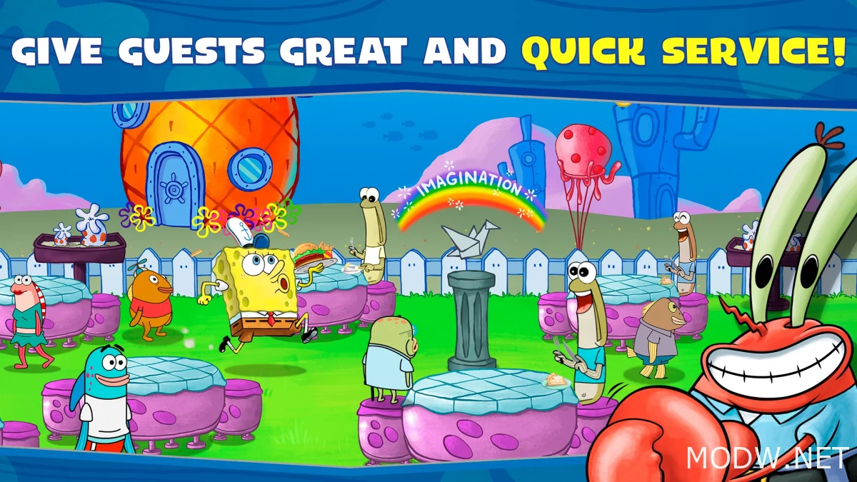 Скачать SpongeBob: Krusty Cook-Off (MOD - Неограниченные деньги) 5.4.9 APK  Бесплатно