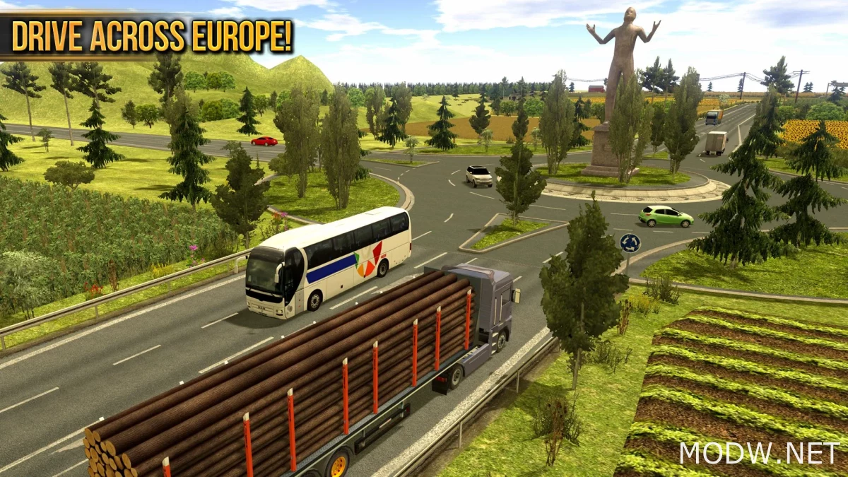 Скачать Грузовик симулятор : Европа (MOD - Неограниченные деньги) 1.3.5 APK  Бесплатно